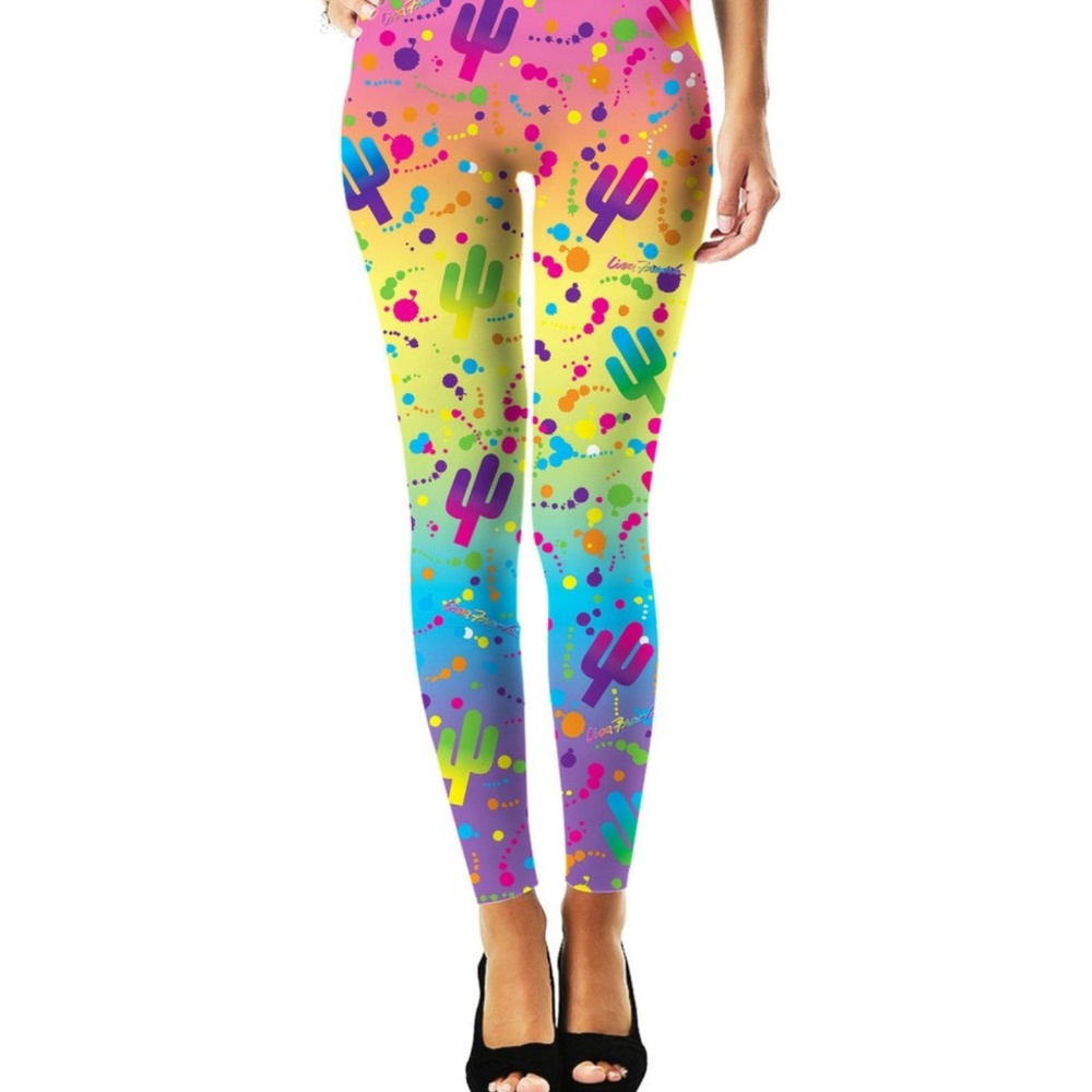NEW 《 RageOn 》 Lisa Frank Goth Y2k Dolls KILL Cactus Multicolor Leggings Medium